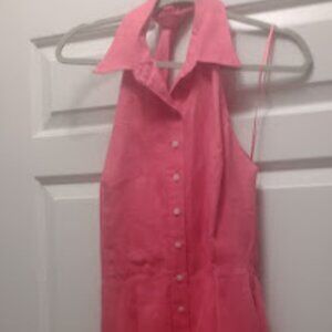 🎀 Lauren Ralph Lauren Linen Halter Dress | Size 10